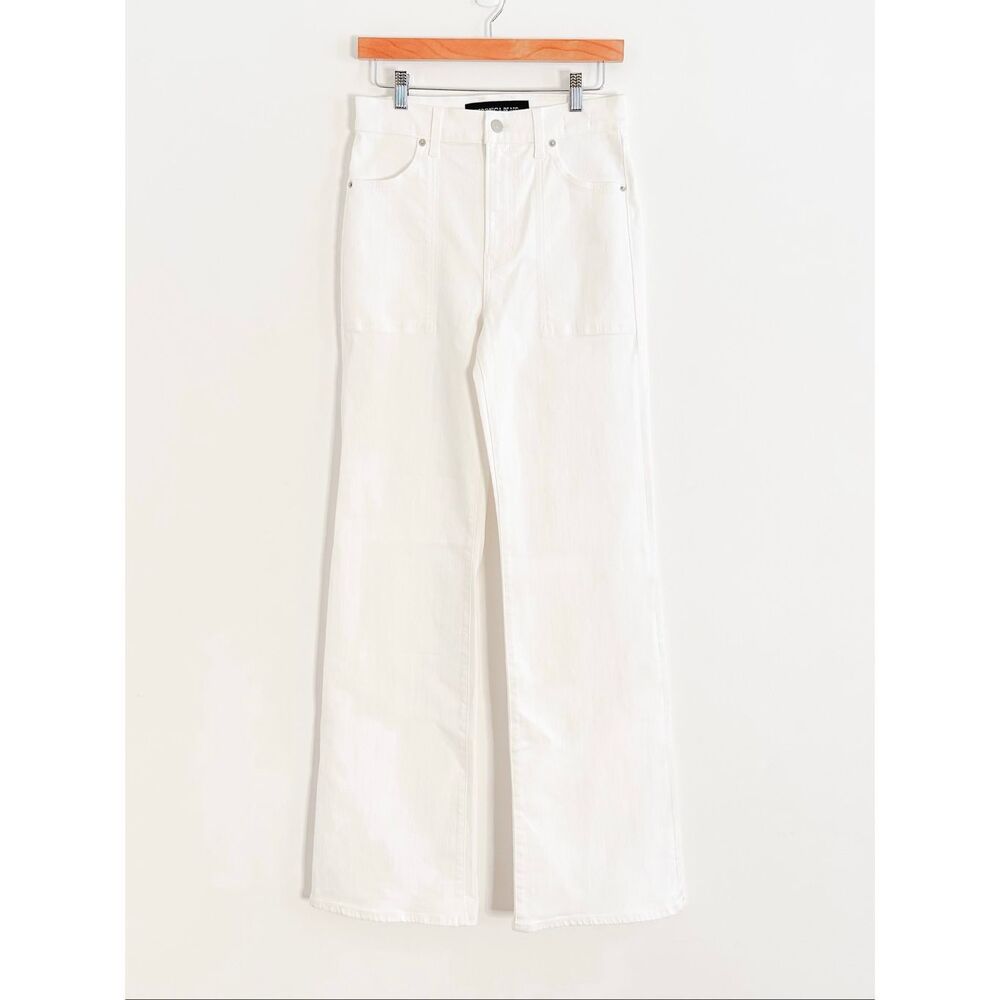 Veronica Beard Crosbie Wide Leg Jeans In White Size 30 $328 - Picture 6 of 9